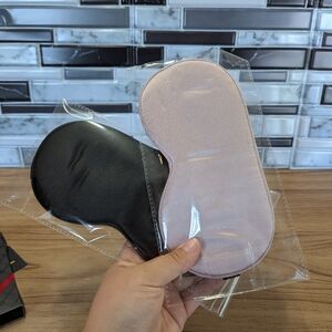 Black and Pink Sleep Masks